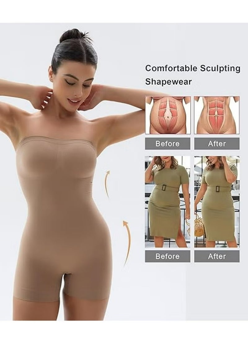 لاسيدو النساء Shapewear Bodysuit البطن التحكم مؤخرة رفع الجسم Shaper Strapless Shapewear كورسيت سلس Shapewear(XL) - Image 3